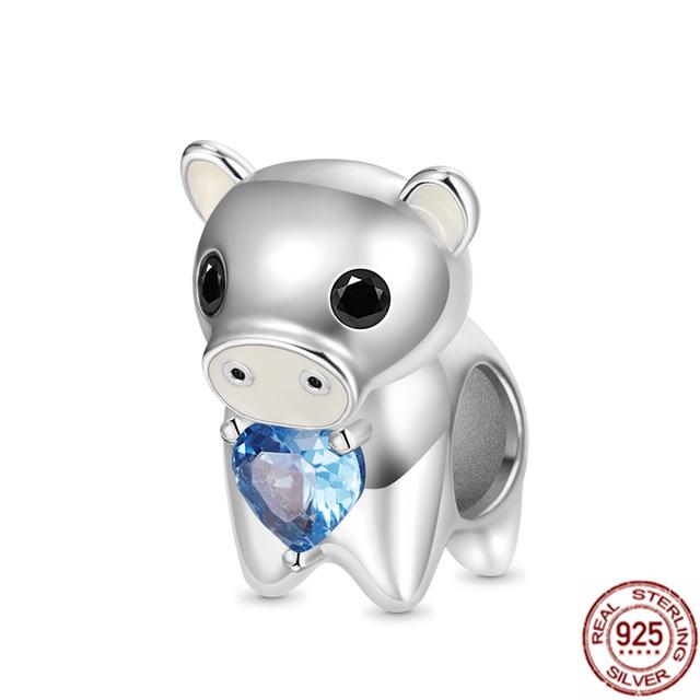 Röd nyckelpiga hummer & glöd-i-mörkret Firefly Dangle Charm 925 Sterling Silver Smycken Pärlor Passar Original Fasion Armband