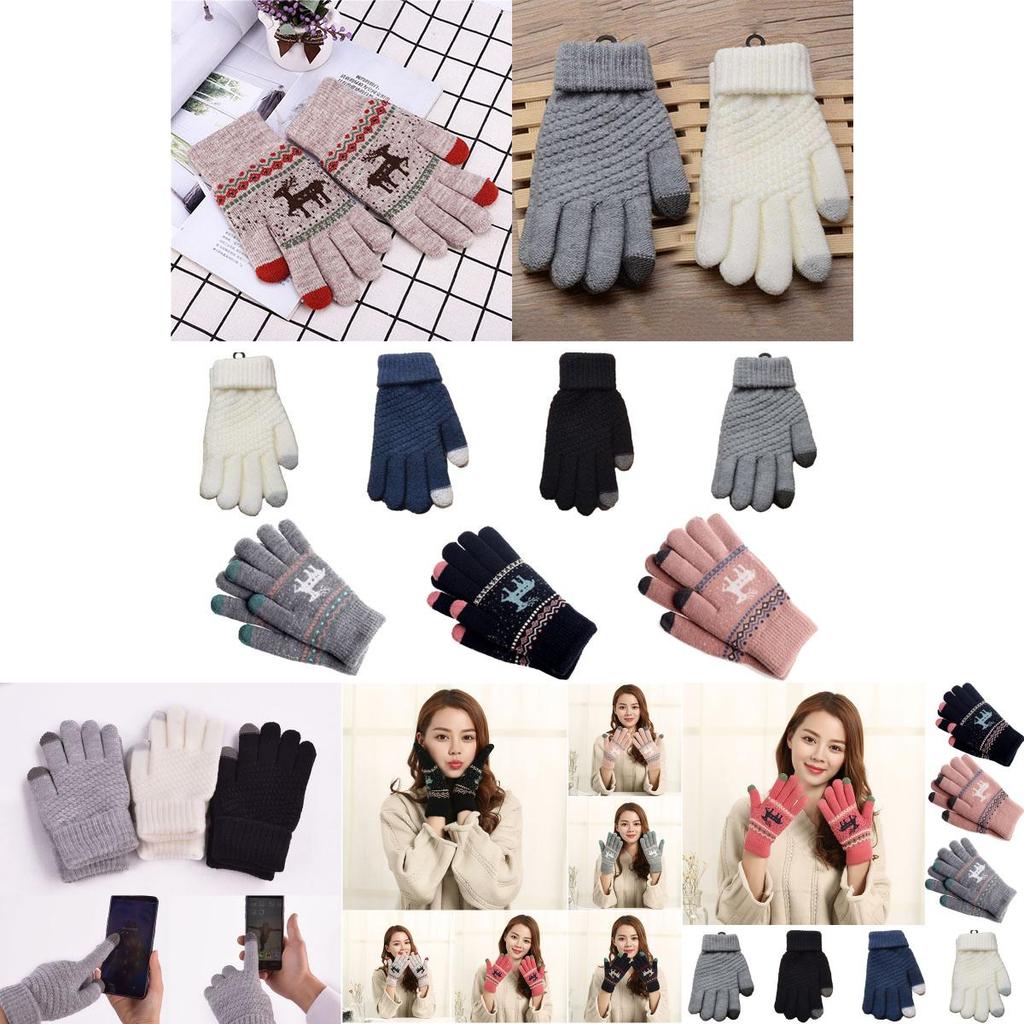 Screen Ladies Touch Gloves High Quality Thermal Warm Winter Tablet Knitted Wool