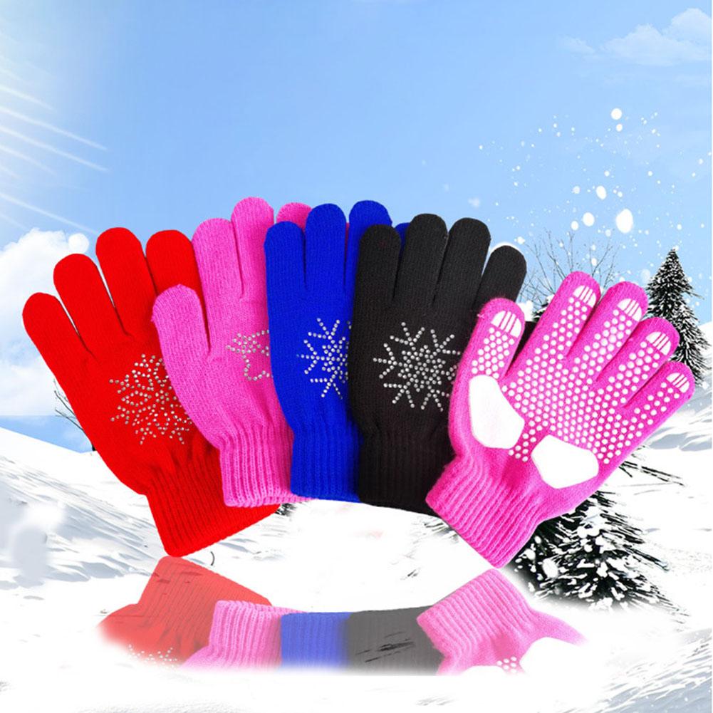 Cotton Lining Ice Skating Gloves Ski Gloves Easy To Pack