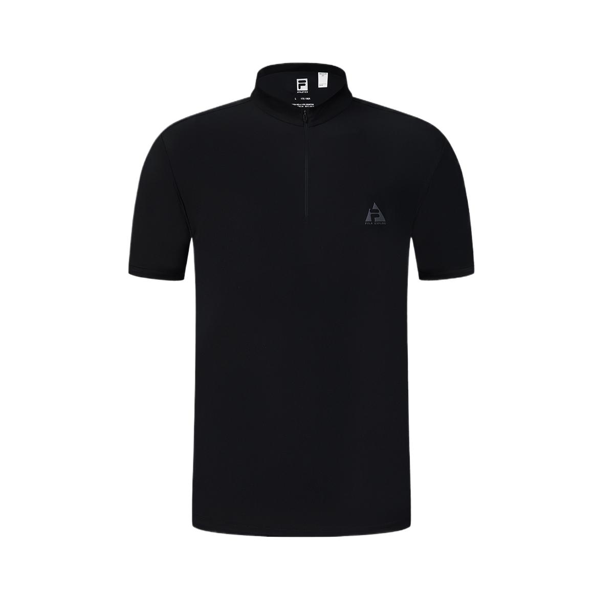 

FILA Explorer Short Sleeve Solid Color Pullover T-Shirt Men tops A11M627104F-BK L