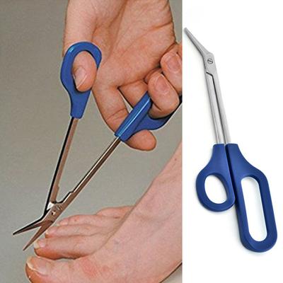 Tijeras para uñas de los pies, de alta precisión, resistentes a la suciedad y al óxido, de fácil agarre, con mango largo, para adultos