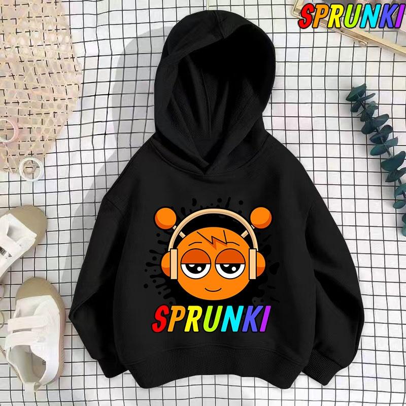 Hot Game Incredibox Sprunki Hoodie for Kids Hoody Sweatshirts for Teen Boys Cartoon Coats for Girls, Casual Outerwear for Baby