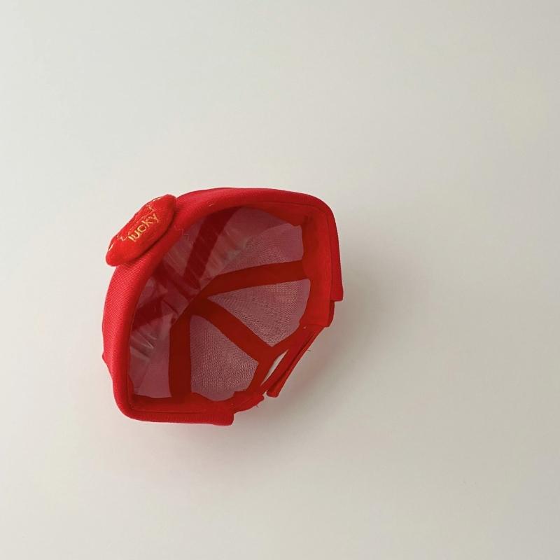 2023 Cute Hat Soft Baby Bonnet Cap Red Themed Hat Warm Hat Beanie Cap for Baby Toddler Newborn Kid Child Breathable Hat
