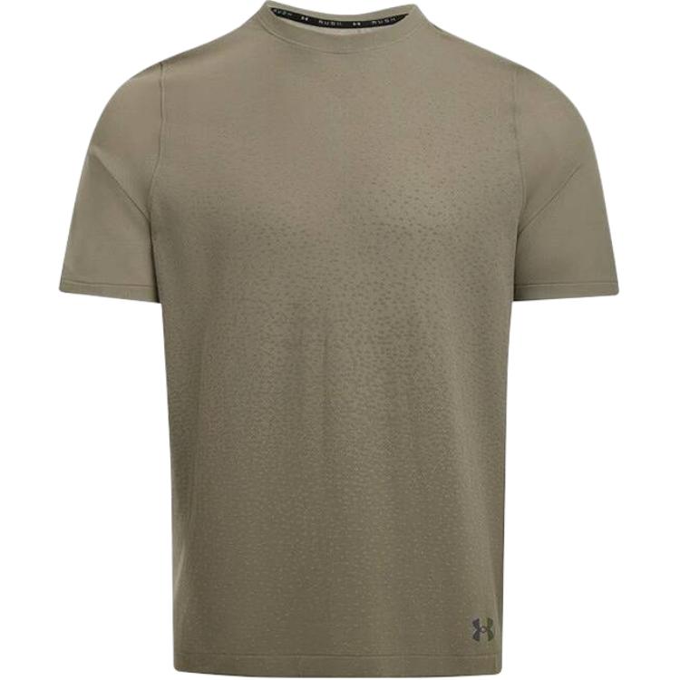 Under Armour Vanish Elite Seamless Fade Comfortable Skin-Friendly Fashion Simple Moisture-Wicking Short Sleeve T-Shirt Men T-Shirts Khaki 1385805-299