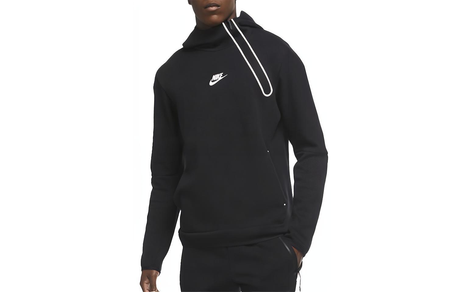 Nike Sweatshirts Men s Black Hooded Moderate Regular CU4494-010 S