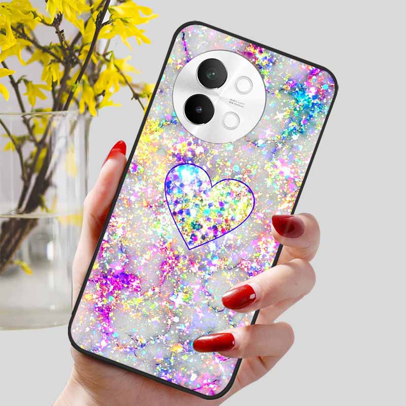 For Vivo V40 Lite 5G Case Fashion Soft Silicone Lovely Phone Cover for Vivo V 40 Lite V40Lite 5G Protect Back Cover TPU Coques