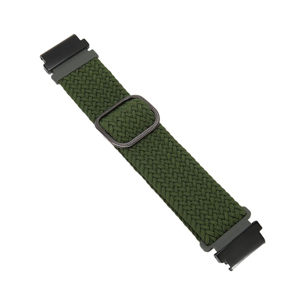 Watch Band Woven Nylon Size Adjustable Watchband Watch Strap for Garmin Fenix 7S 6S 5S OD Green
