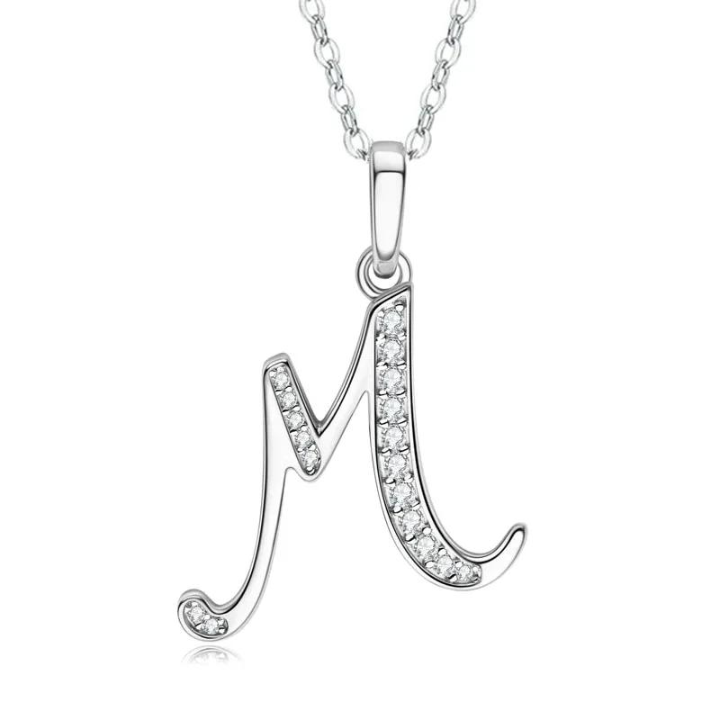 2025 New 26 Letter Zircon Necklace Design, Trendy English Pendant, Fashionable Temperament, High-end Personality, New Necklace