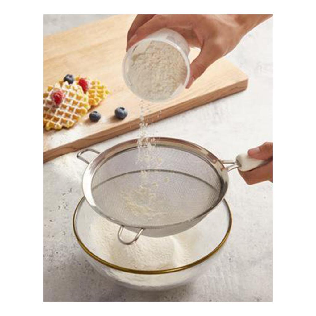 Stainless Steel Mesh Strainers Multifunctional Fine Mesh Strainer with Handle for Flour Baking Kitch