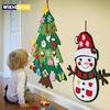 DIY Felt Christmas Tree Set With Ornaments Plus For Home Wall Hanging Felt Christmas Craft Kits Xmas Decoration Party Gifts