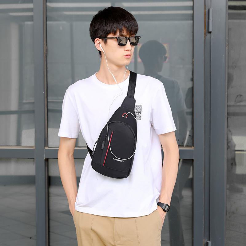 Unisex Chest Bag Simple Storage Bag Lightweight Travel Small Backpack Crossbody Bag Fashion Casual Single Should Bags