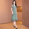 Ensemble de robe deux pièces brodée style chinois élégantKebell