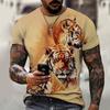 3D Animal T Shirt Man 3D Printing Tees Elephant Dog Tiger T Shirts Hip Hop Men Casual Short Sleeve T Shirts Summer Top