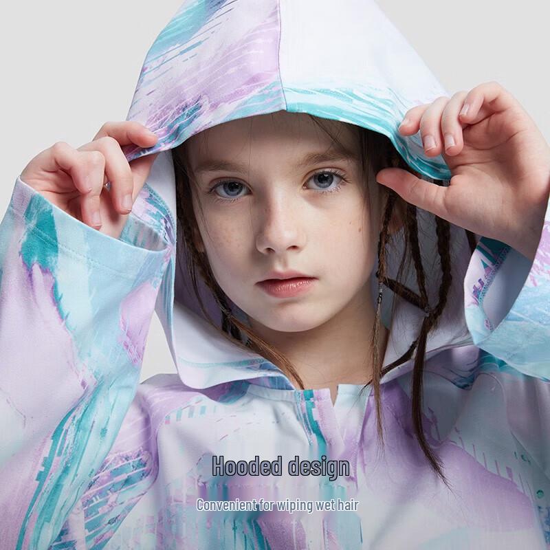 Poncho à capuche de protection solaire pour enfants Tigre Moody