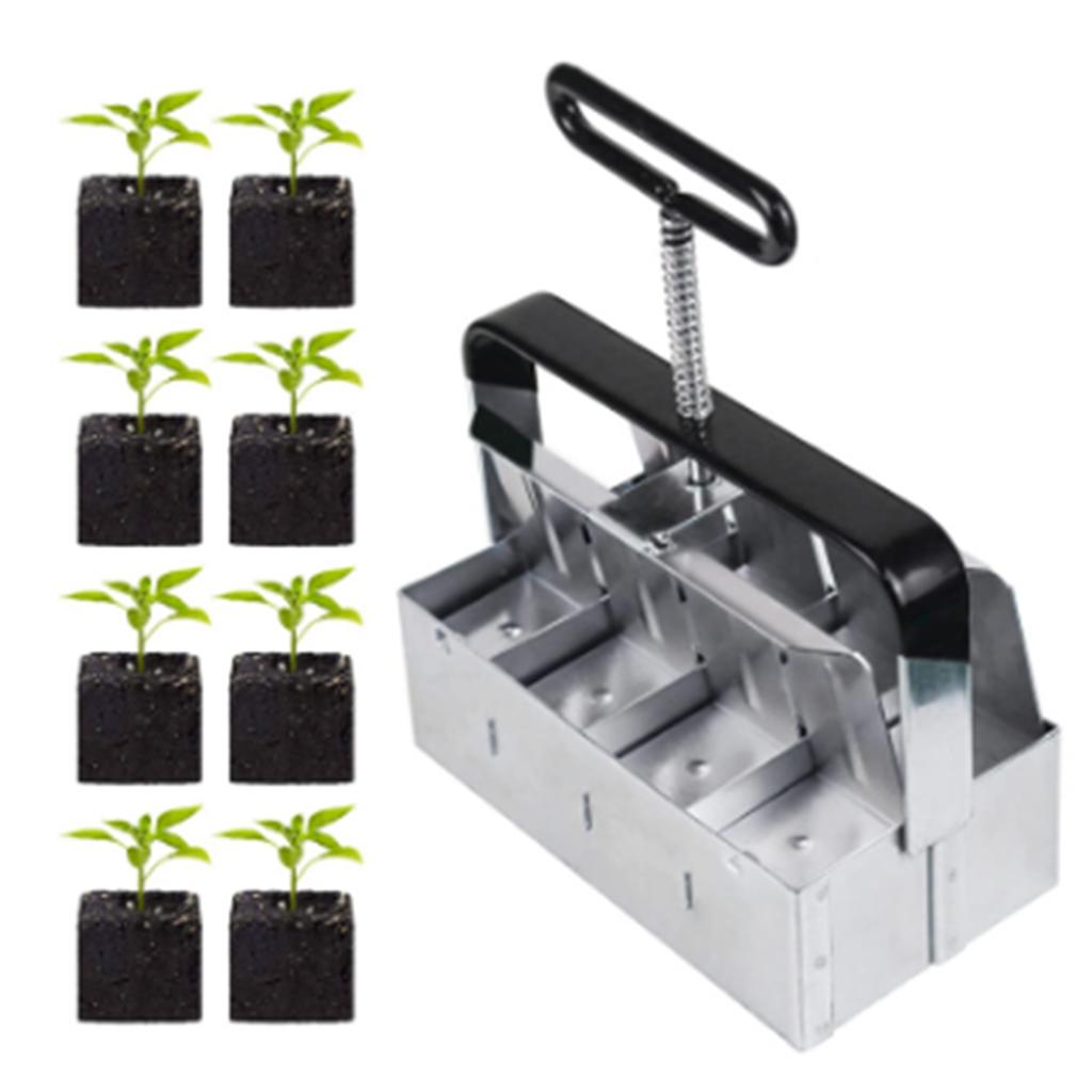 1PC Handheld Seedling Soil Block Maker 2 Inch Soil Blocking Tool Used for Garden Prep Seedlings Cuttings Greenhouse