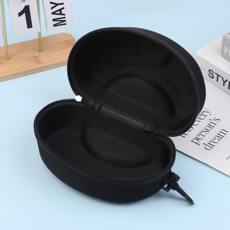 Custodia protettiva per occhiali da sci Borsa portatile per riporre occhiali da snowboard e sci Custodia rigida protettiva in Eva con moschettone
