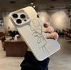 The New Art Line Is Suitable for Iphone17 Mobile Phone Case Apple 16promax/15 Couple 14pro13 Europe and America