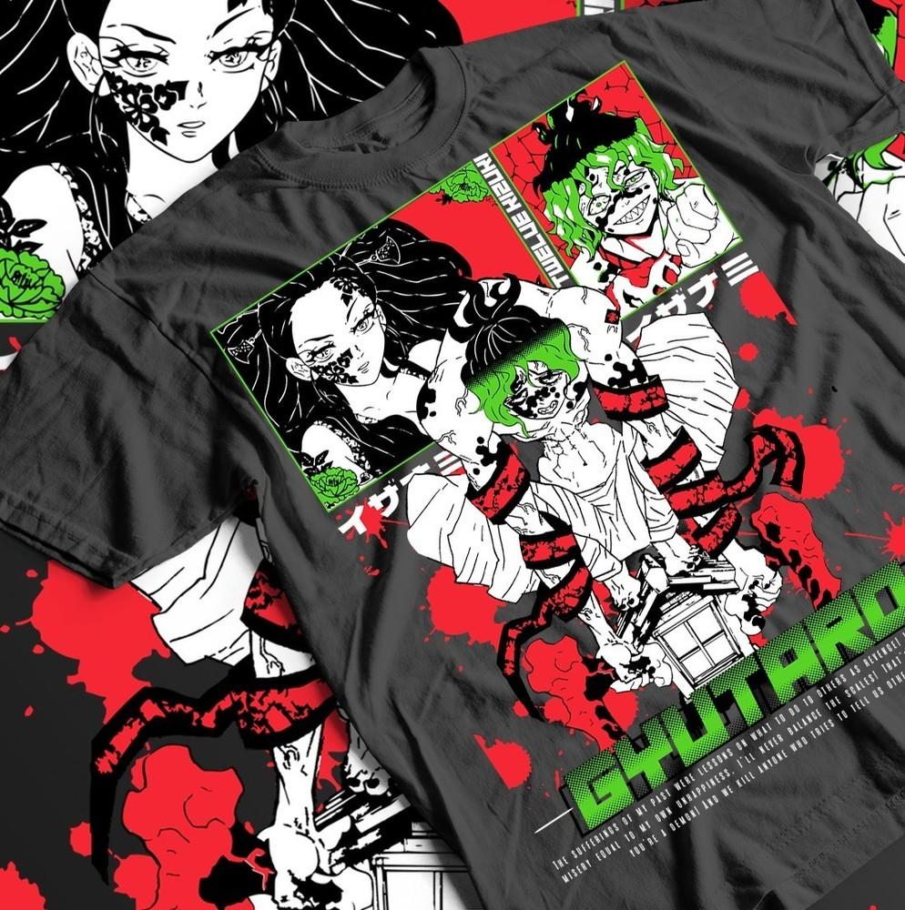 Gyutaro T-shirt daki Demon killer shirt Kawaii Anime Horror Gift Shirt All Size