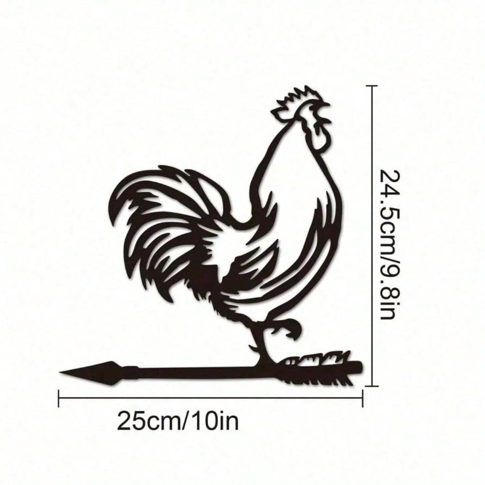 

Vintage Black Iron Farm Animal Wall Art, Rustic Silhouette Decor for Outdoor Garden Fence, Patio, Yard, Farmhouse, Cottagecore Party TY3218-02 різнокольоровий