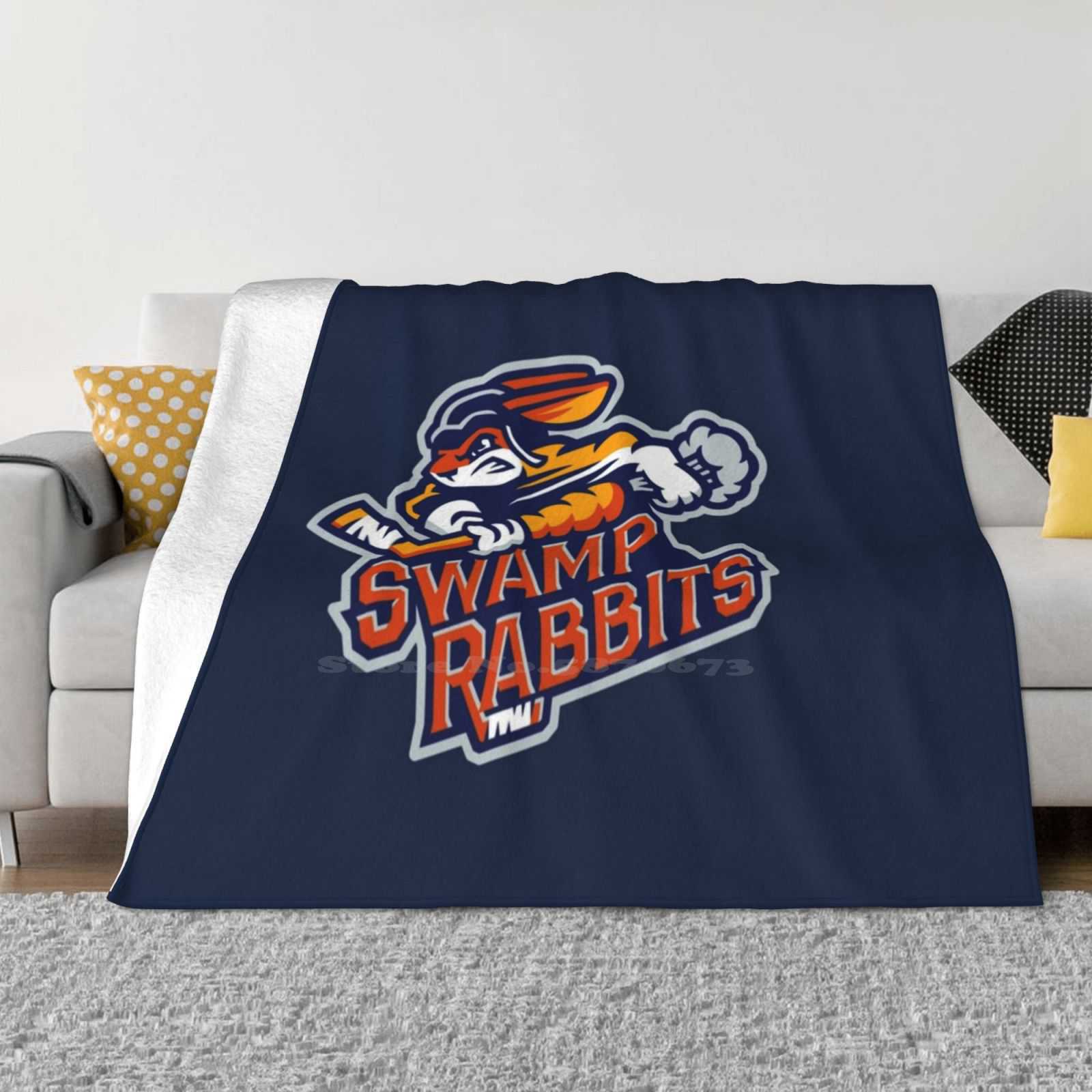 Greenville Swamp Rabbits Trend Style Funny Fashion Soft Blanket Greenville Swamp Rabbits Logo Awesome Birthday American Hockey 30x40in