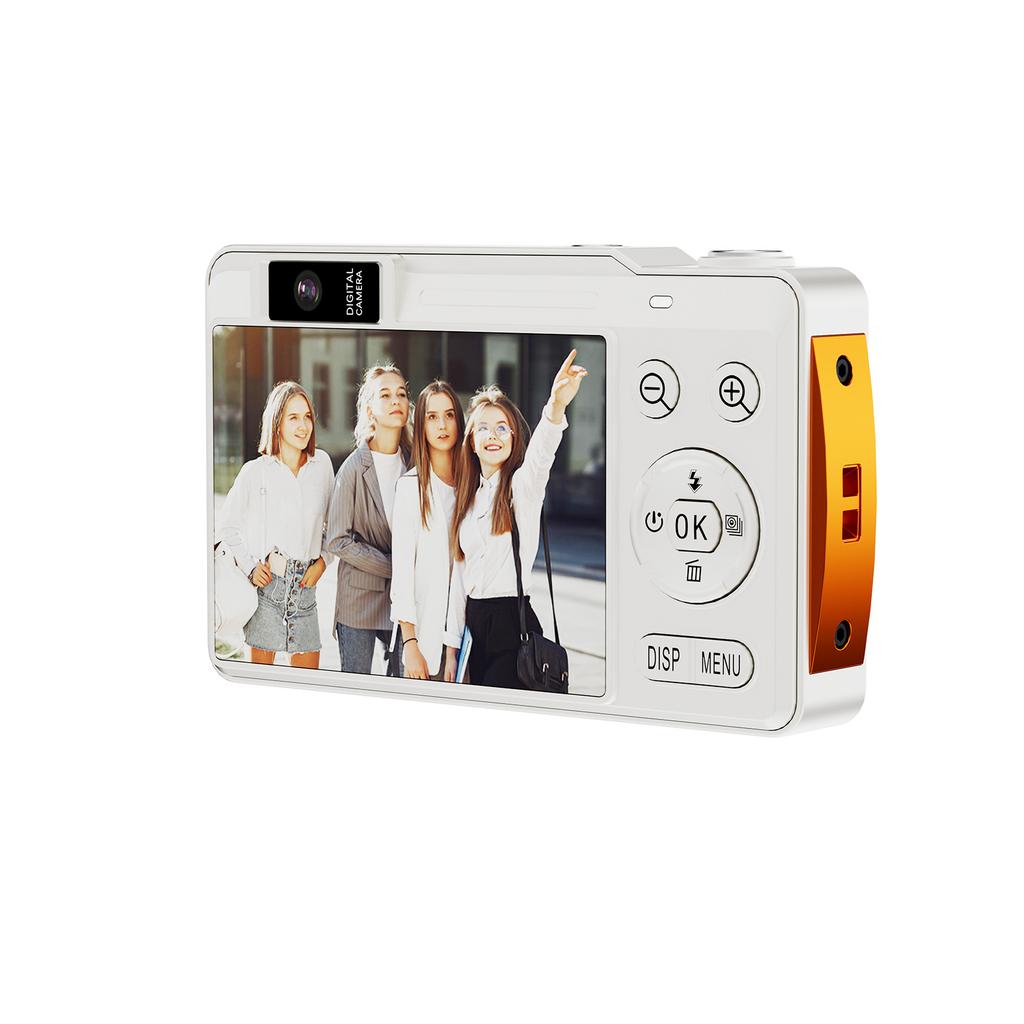4K Digitalkamera 64MP 16-fach Zoom Tragbar Dual-Objektiv CCD mit 24-Zoll-Bildschirm für Studenten