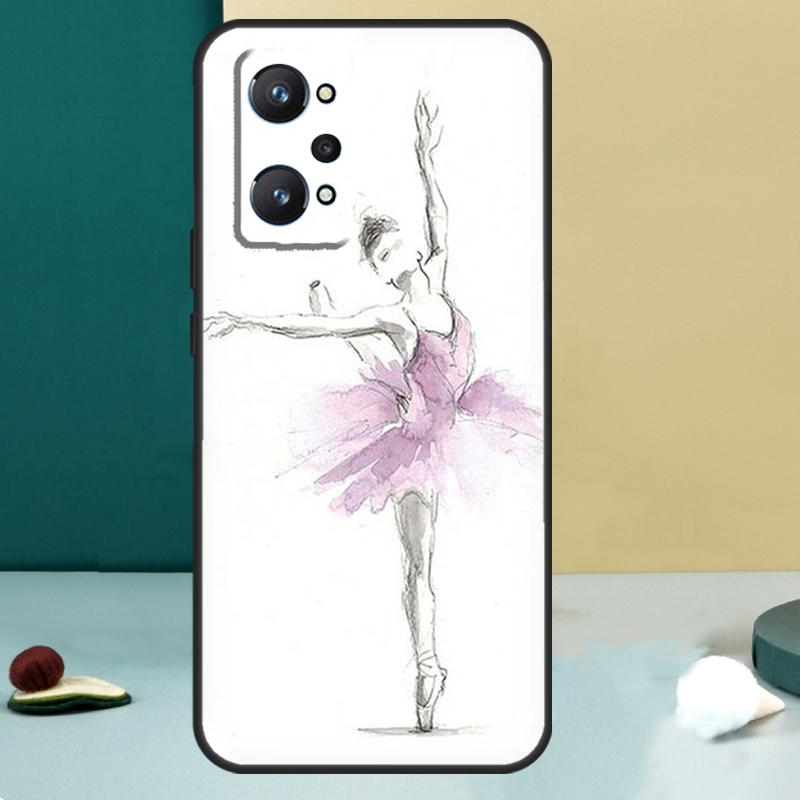 Ballerina Ballet Dancer Girl For Realme 13 12 10 11 14 Pro Plus GT 6 5 6T GT7 Pro C55 C53 C51 C21Y C25S C75 C67 C61 Case