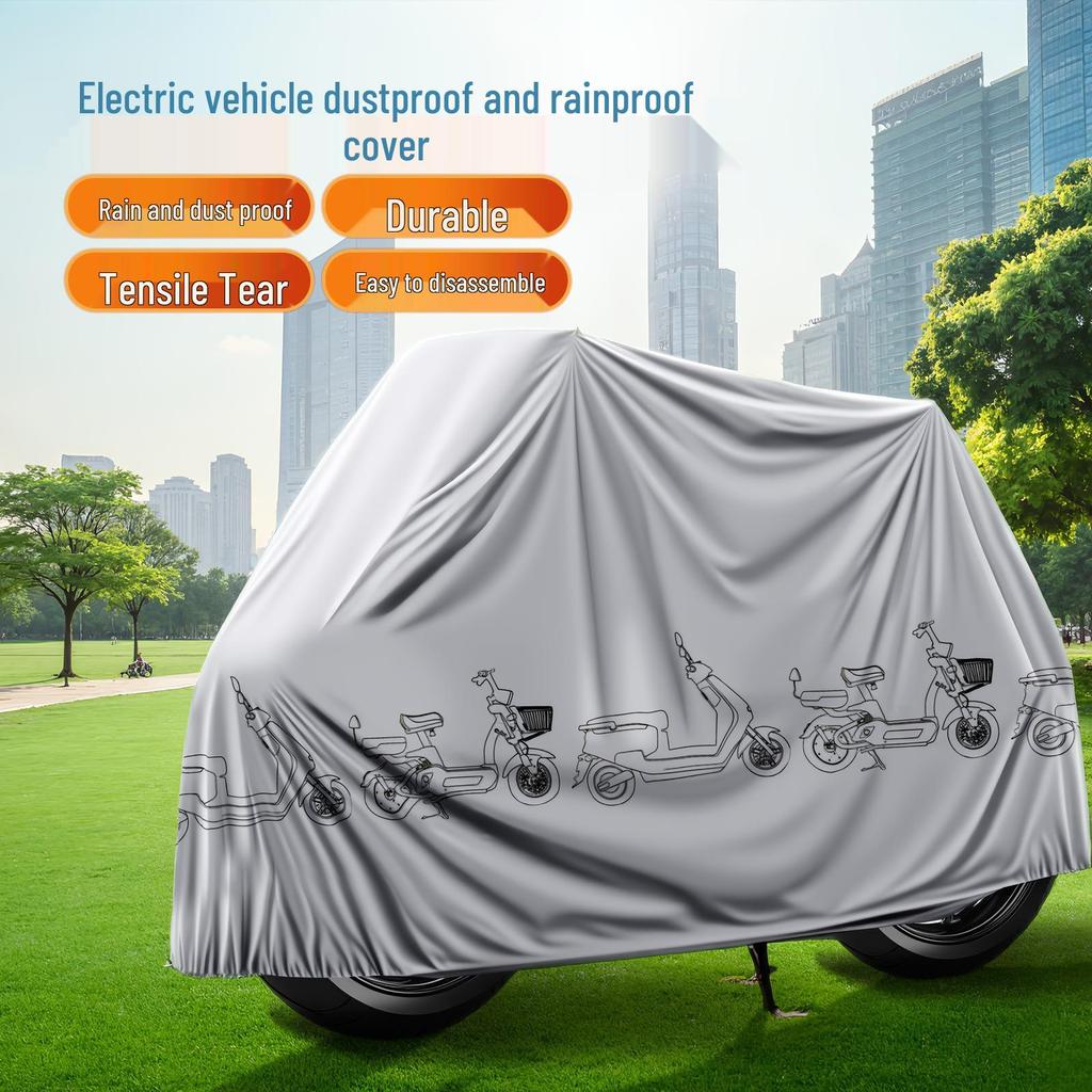 All-Weather Protection Cover for Electric Vehicles, Bicycles, Mountain Bikes, and Motorcycles