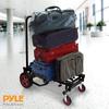 Pyle Foldable Carry Cart Dolly Compact Adjustable Heavy Duty 8 in 1 Multifunctional Carry Wagon Convertible Cart Convertible Cart with Wheels