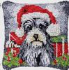 Christmas Deer Latch Hook Kit Santa Claus Knot Pillow Package Embroidery Latch Hook Kits Cushion Pillowcase Set For Needlework 