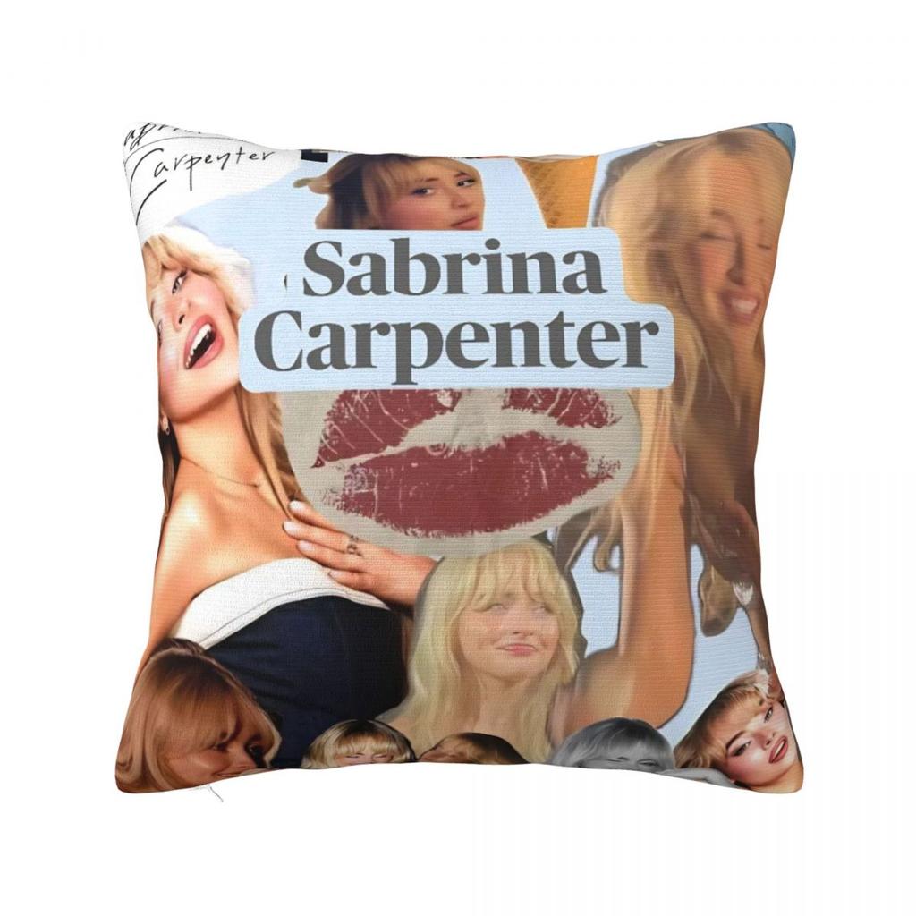 Sabrina Carpenter American Singer Pillow Cover Fashion Pillow Case Soft Cushion Cover Pillowcases For Sofa Home Decoration