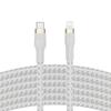 USB-C/Lightning Cable - Belkin - Flex - 15W - 3m - White Silicone