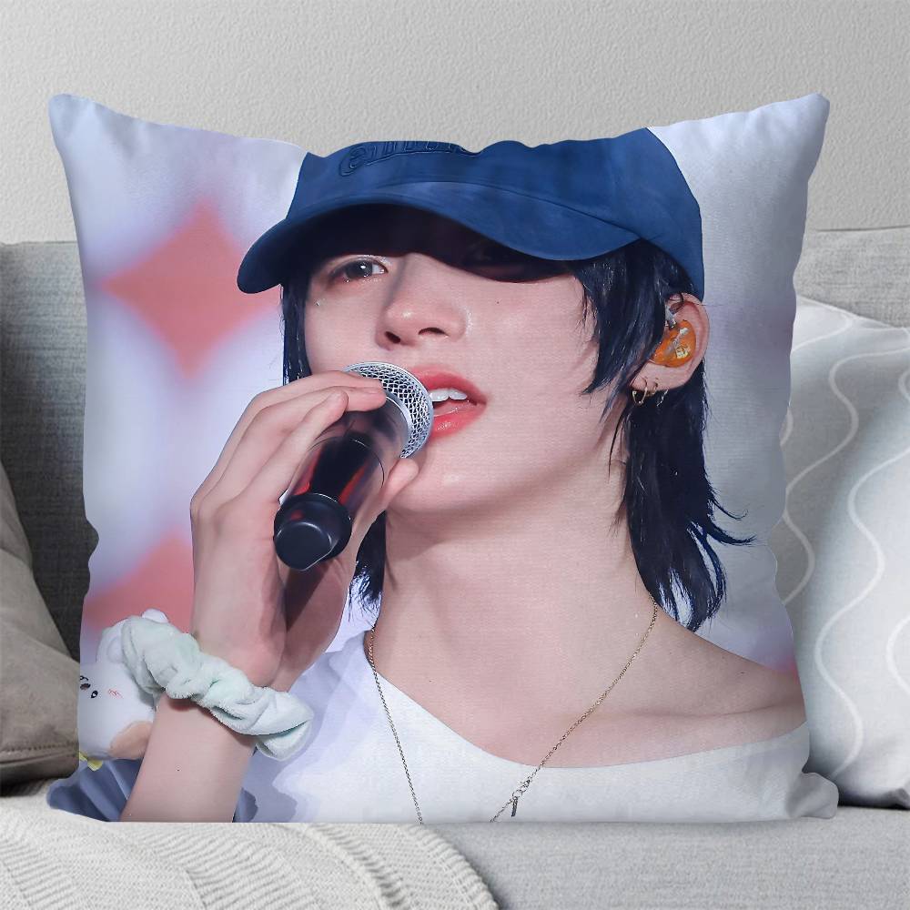 Anton Chanyoung Lee Kpop RIIZE Pillow Case Square Pillow Bedroom Sofa Leisure Comfort Cushion Car Living Room Home Decoration