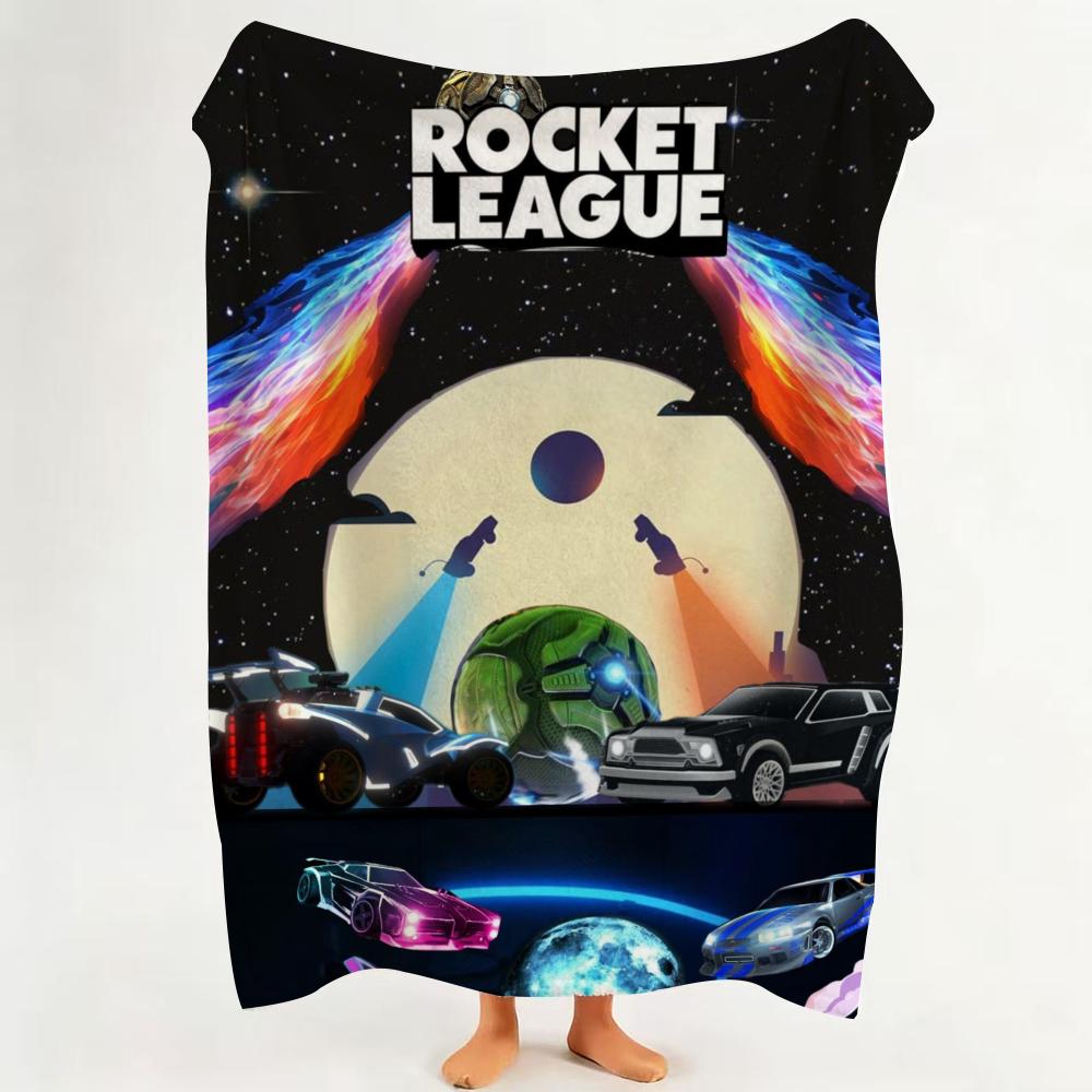 Coperta Plaid R Rocket L League Throw Adatta per Divano Soggiorno Camera da Letto