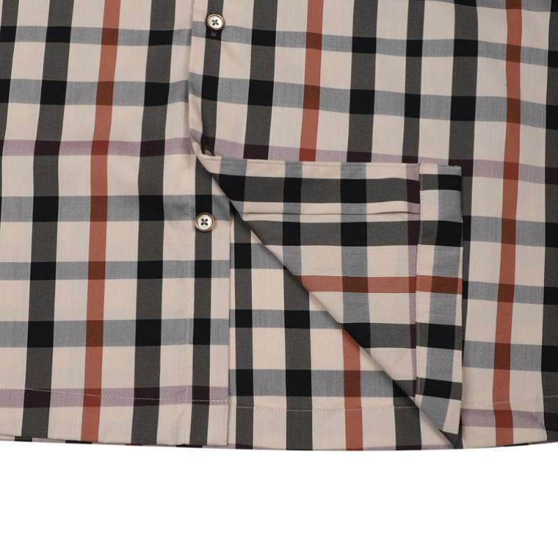 Daks Cotton Blend Stretch House Check Regular Fit Shirt Dmp1shcl141i1