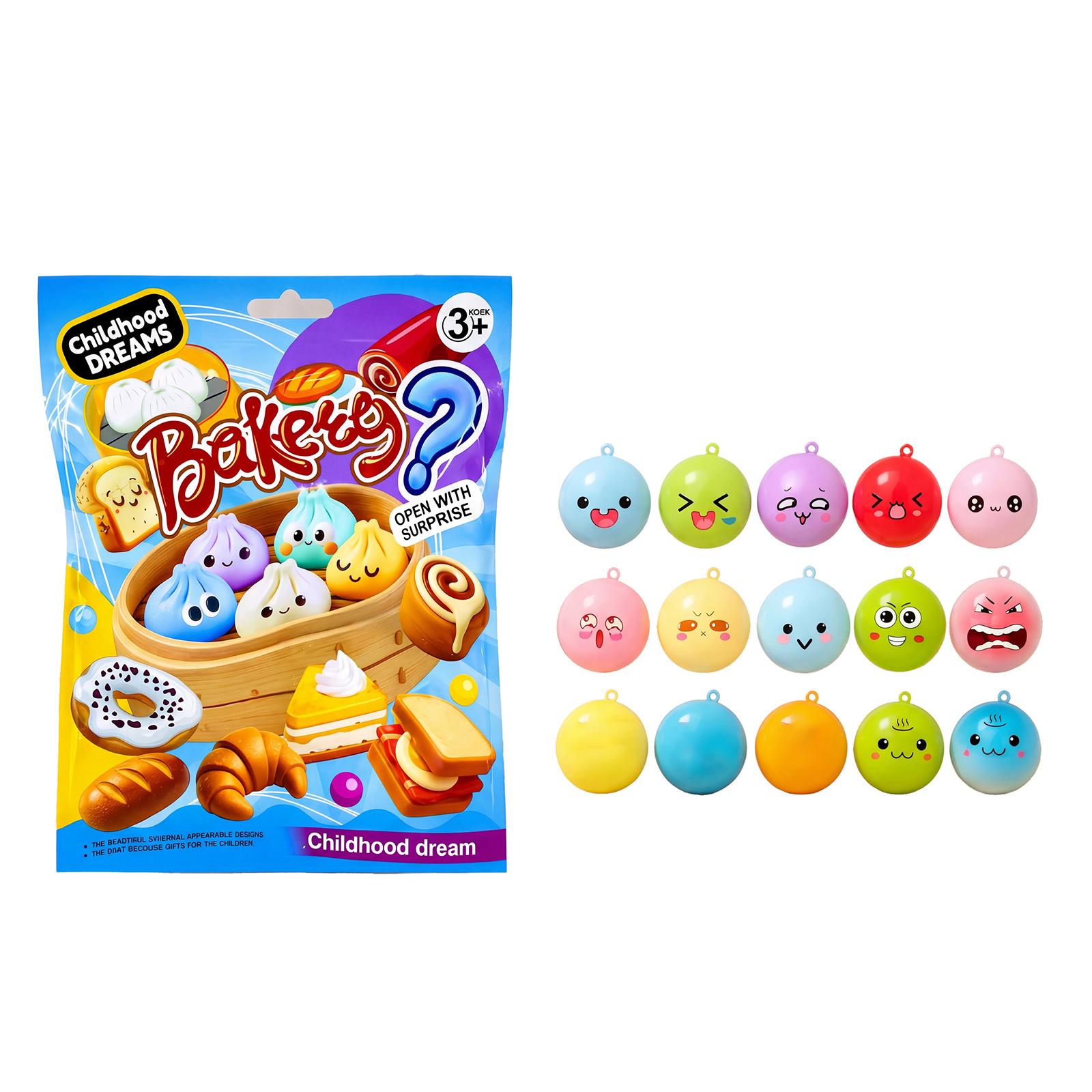 Creative Expression Hanging Charm Blind Bag Interactive Stress Relief Toy Random Surprise Bakery Themed Keychain Pendant Collectible One Size