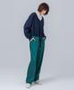 PAGE Satin Elastic Waist Pants _Green