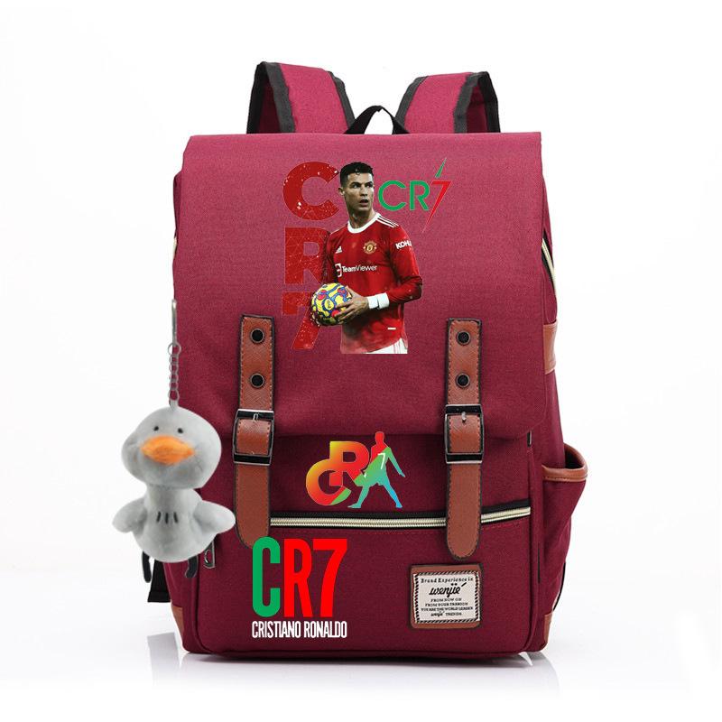 Modischer Anime CR7 Teenager Schüler Schultasche Herren und Damen Freizeit Rucksack