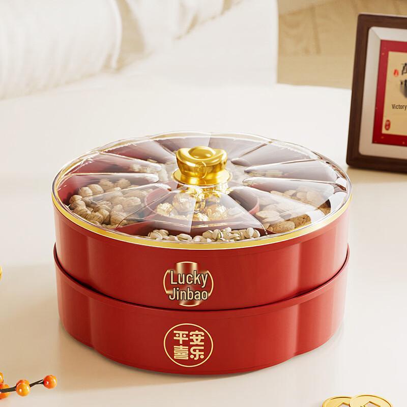 Festive Double-Layer Snack & Candy Box