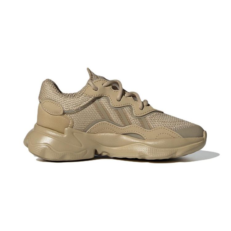 Adidas Originals Ozweego Comfortable Non-Slip Wear-Resistant Breathable Low-Top Sports Casual Shoes Kids Sneakers Brown GX1644