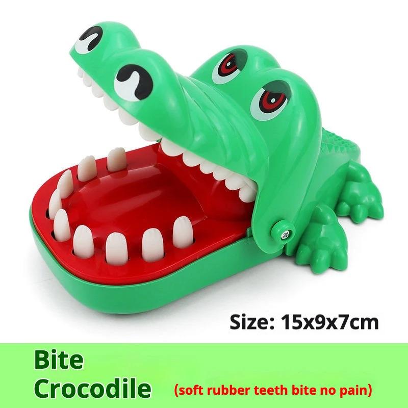 Krokodil Zahnarzt Fingerbeißspiel, Klassisches Zähneziehen Puzzle Spielzeug für Kinder & Erwachsene, Lustiges Familienspiel & Stressabbau