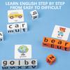 Kids English Spelling Game Parent Child Interactive Alphabets Learning Dices Toy Toddlers Early Education Word Recognition Game