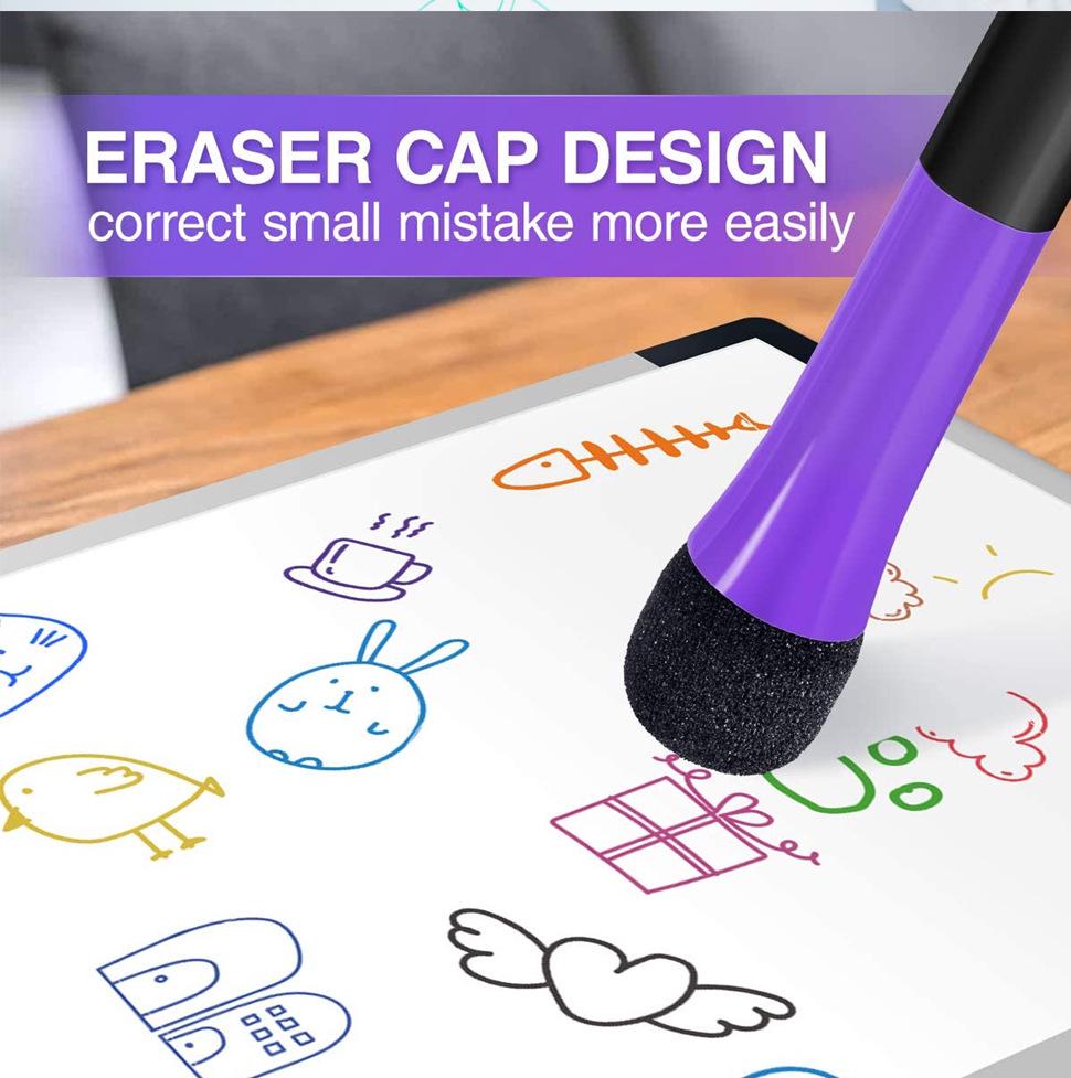 Eco-Friendly Water-Based Whiteboard Markers for Kids – Easy Erase, Bold Colors, Large Tip