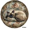 Non-Slip Mandala Area Rug Moon Star Print Cat Shaped Carpet  Sofa Coffee Table Decor