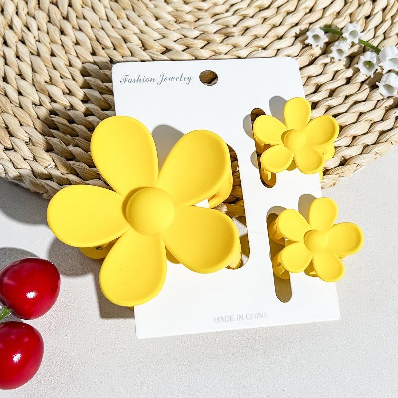 Frangipani Hairpin Beach Vacation Style Bauhinia Flower Updo Shark Hairpin Set