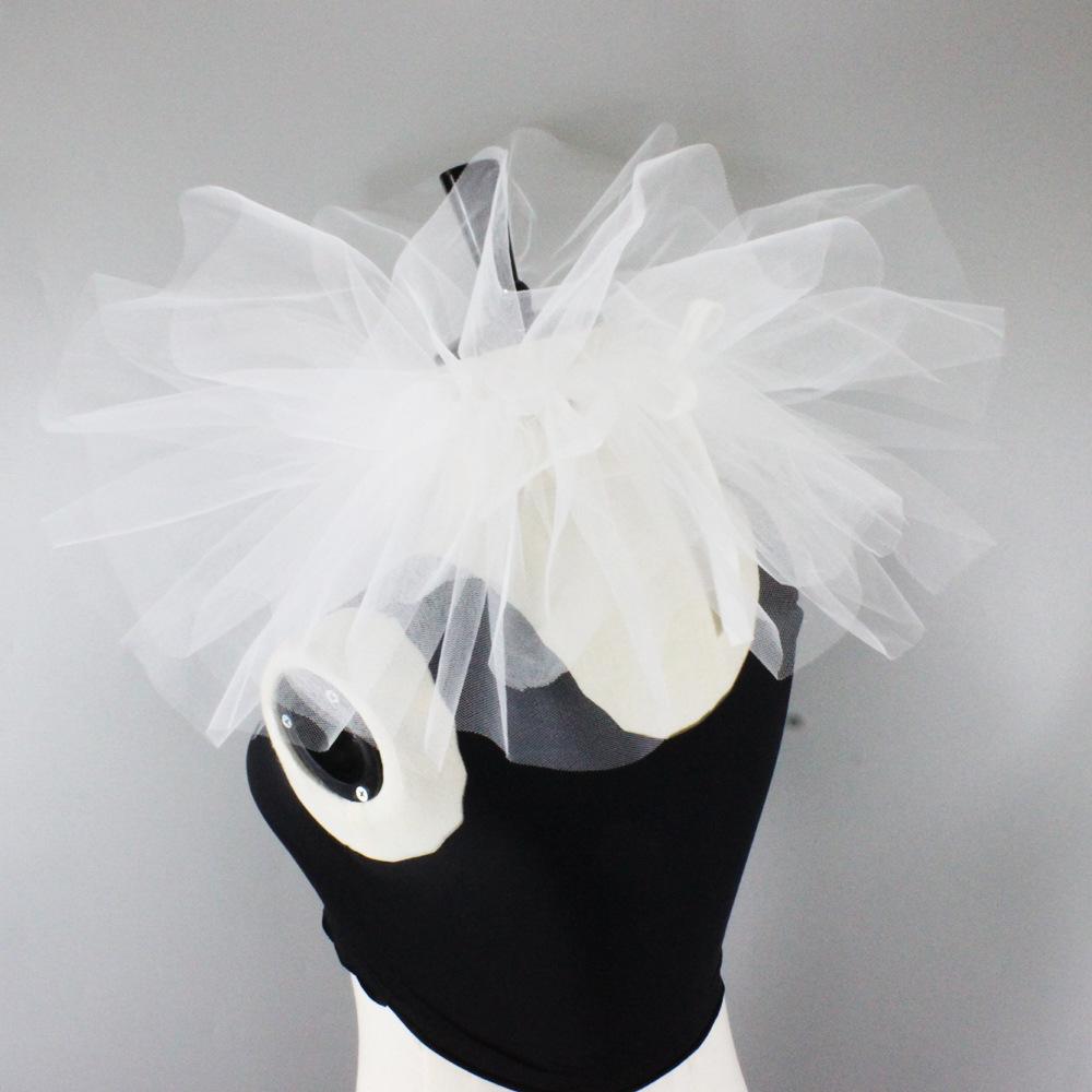 Perfect Match Halloween Mesh Stand Fake Collars Women Pleated Ruffles False Collars Shirt Dress Wedding Party Neck Ruff Scarf Neck Shawl