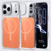 Official Color Clear Magnetic Phone Case For iPhone 17 Pro Max 17 Air 17Pro For Magsafe Metal Lens Protector Shockproof Cover