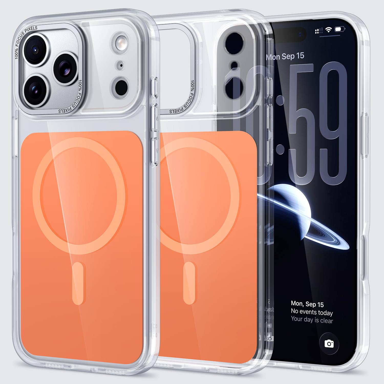 

For Magsafe Case For iPhone 17 Pro Max 17 Air 17 Pro Magnetic Wireless Charge Shockproof Back Cover Funda Coque iPhone Air