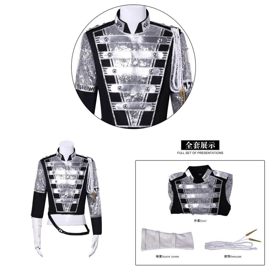 Michael Jackson Sequin Stage Costume For Halloween Cosplay Performances
