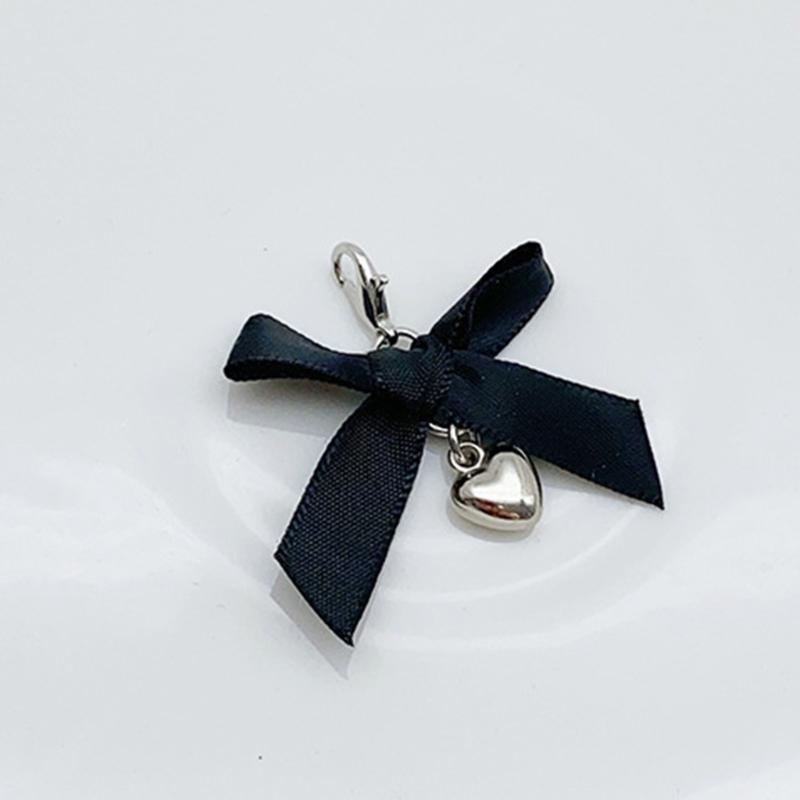Pack of 4 Stylish Shoe Buckles Colorful Shoe Decorations Ribbon Shoes Pendant Footwear Pendant Heart Pendant for Shoe