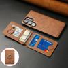 In 1 Detachable Magnetic Card Solt Wallet Leather Case For Samsung Galaxy S25 Ultra S24 Plus S23 A36 A16 A55 A35 A15 Ring Holder